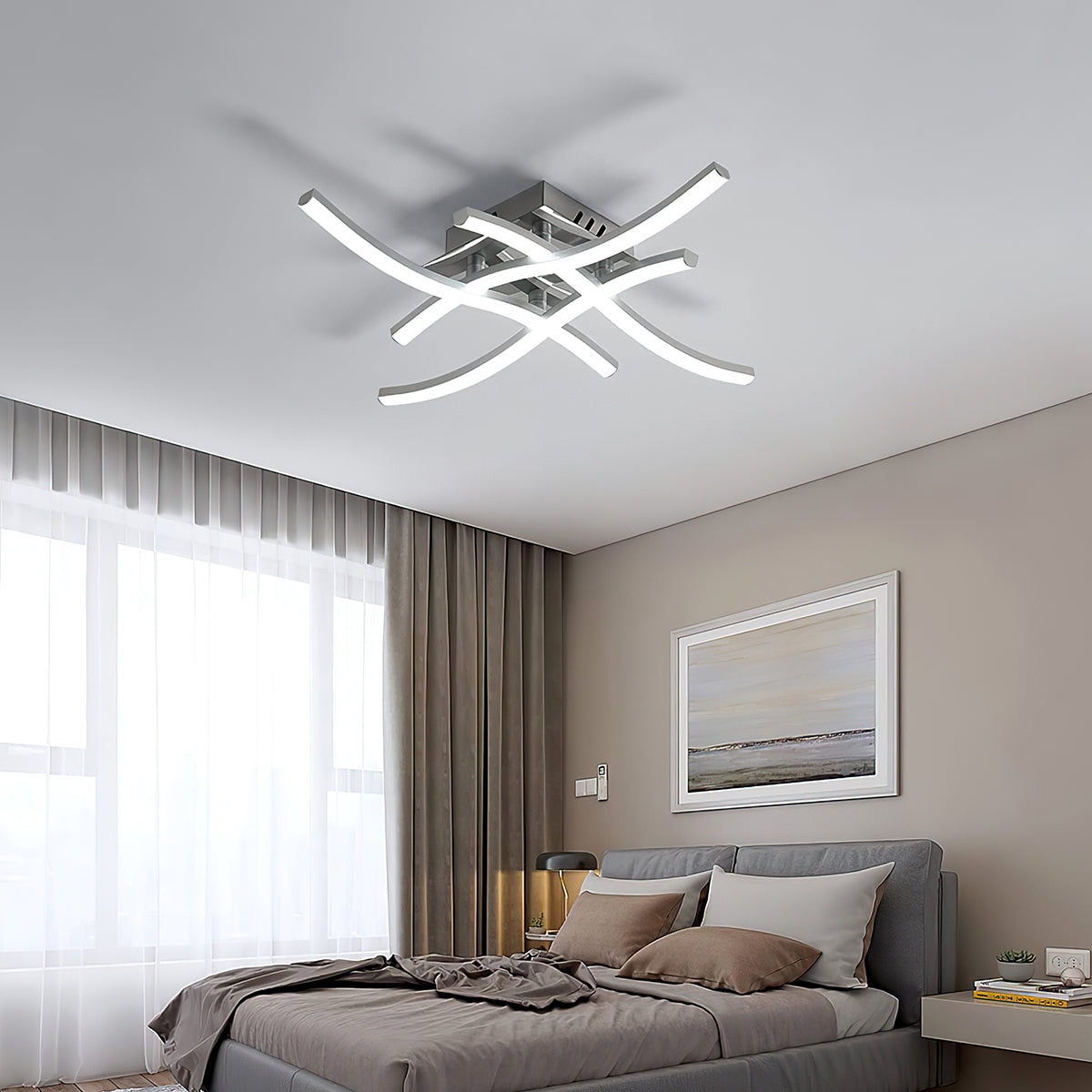 Modern Flush Mount LED Ceiling Light