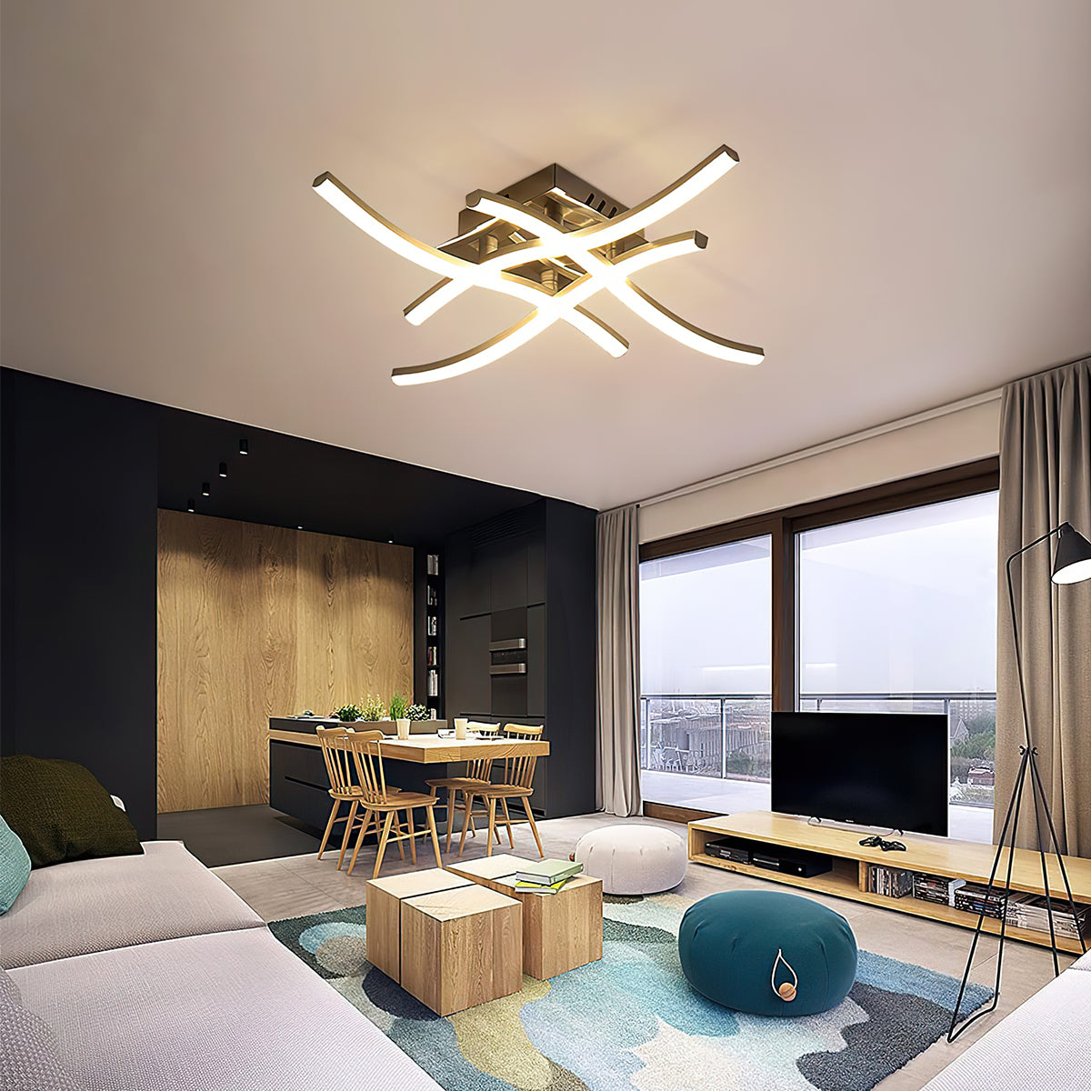 Modern Flush Mount LED Ceiling Light