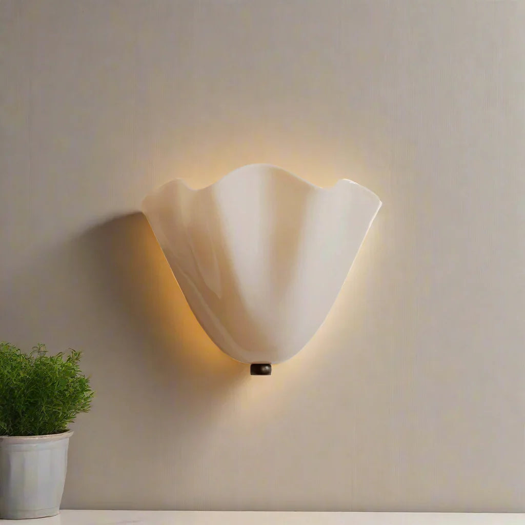 Art Deco Vintage Shell Inspired LED Wall Light