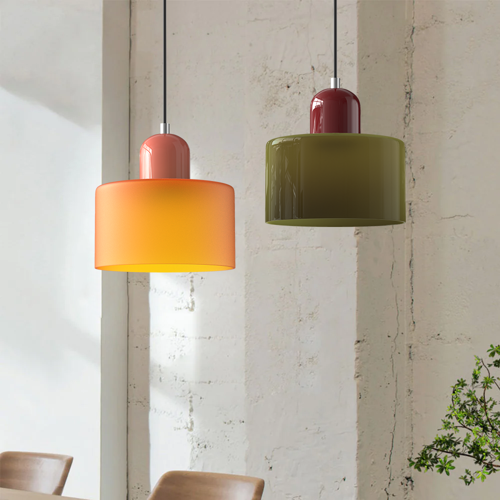 Nordic Style Cylindrical Pendant Light