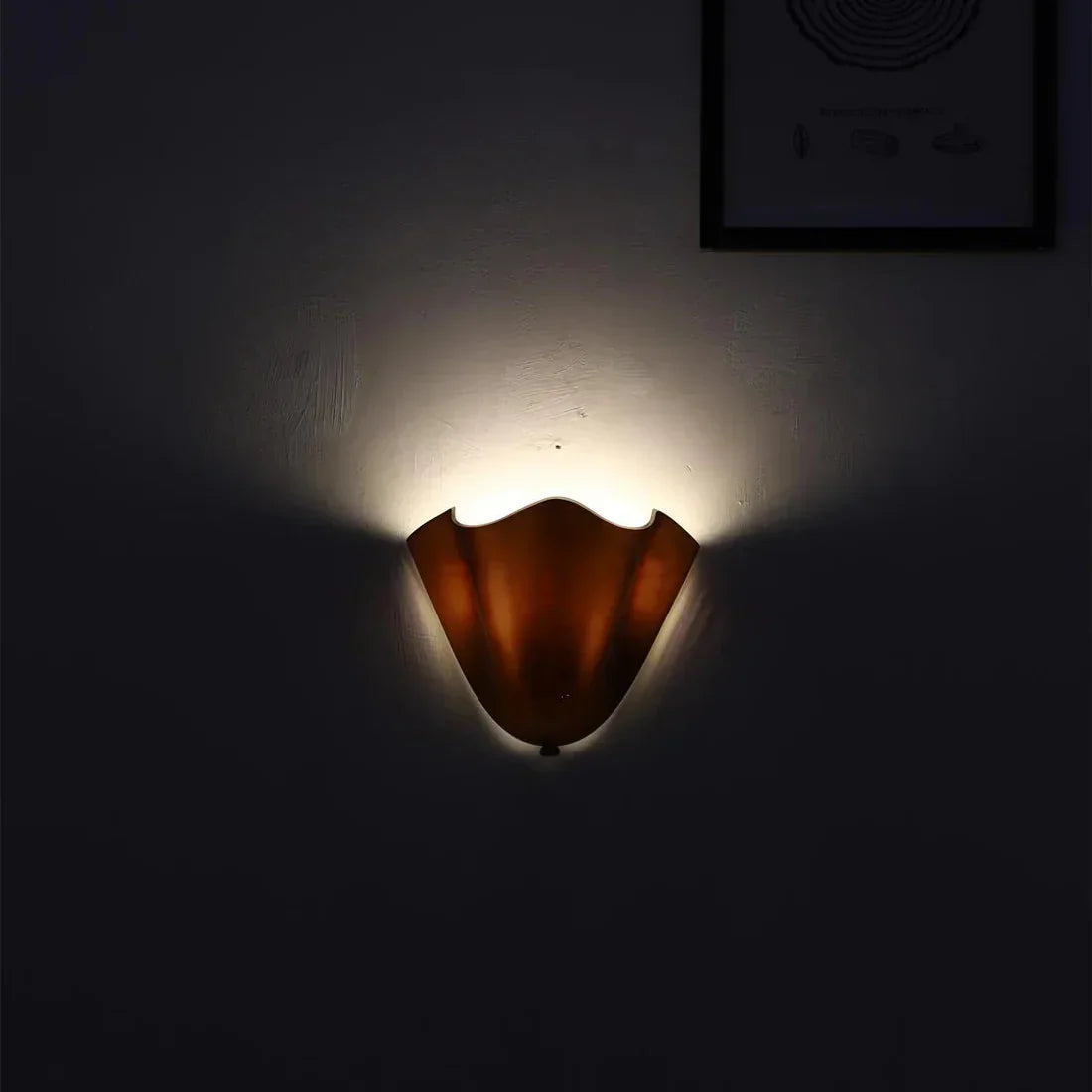 Art Deco Vintage Shell Inspired LED Wall Light