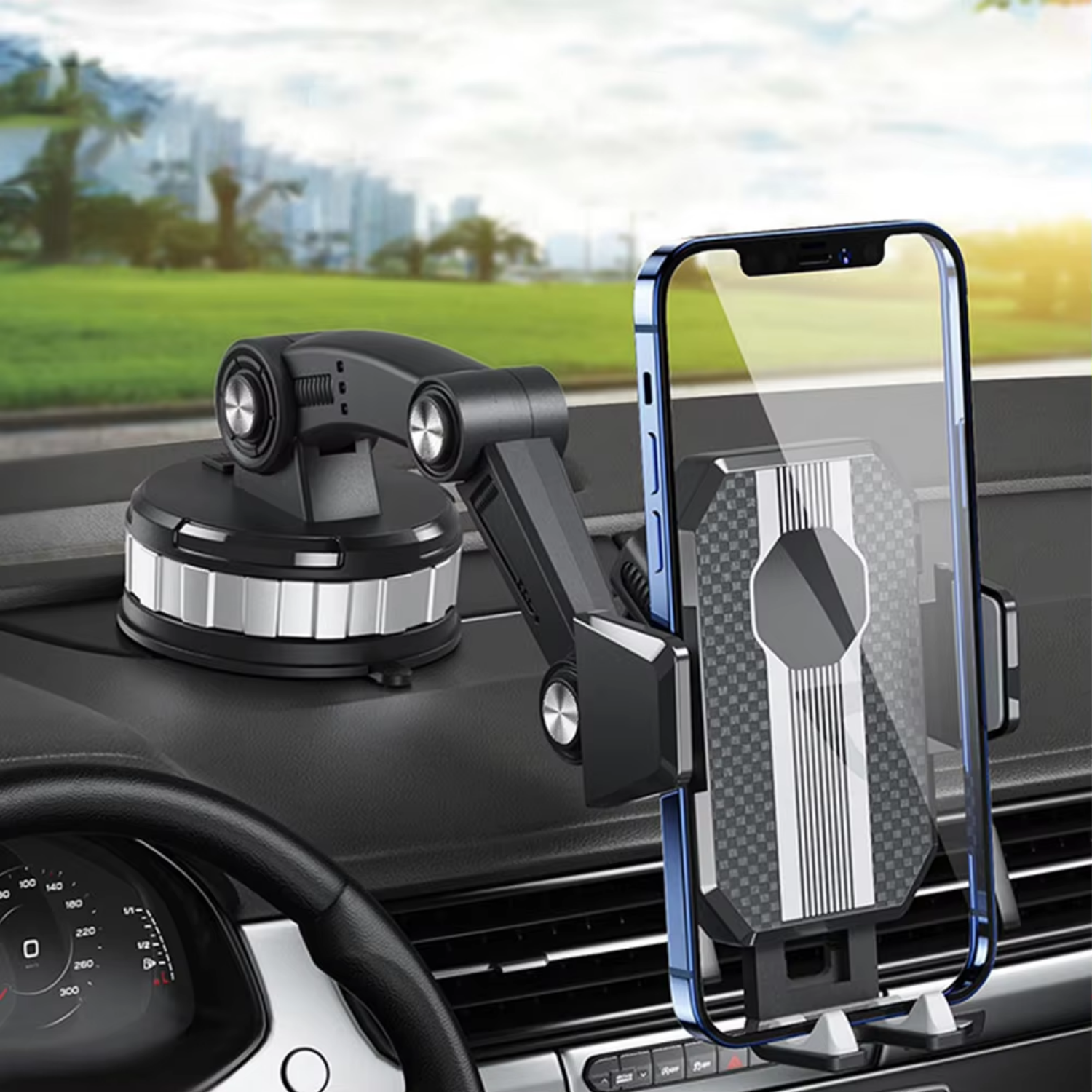 360° Rotating Dashboard & Windshield Suction Stand Car Phone Holder