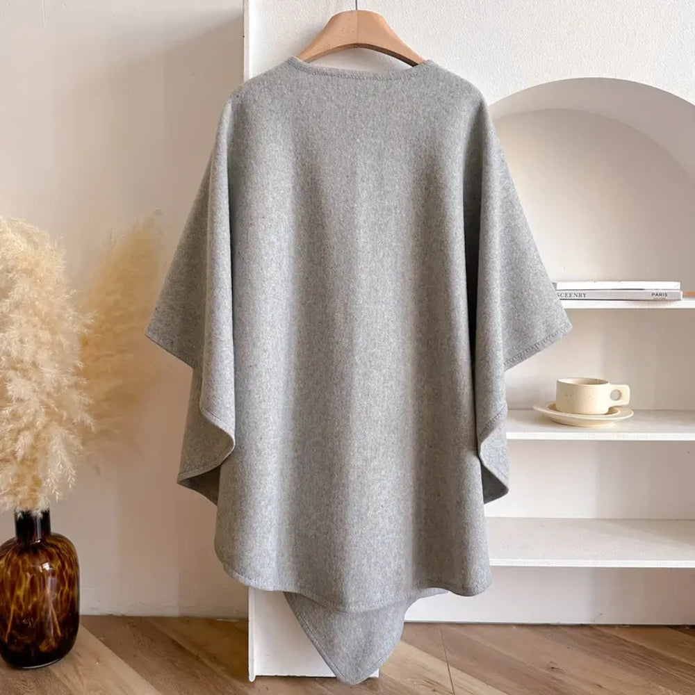 Knitted Poncho Shawl Coat