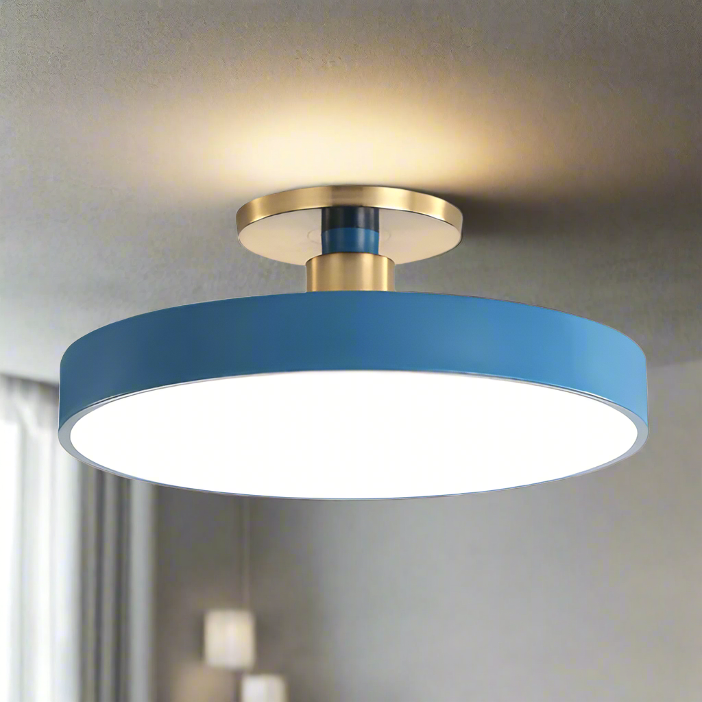 Minimalist Flush Mount Round Ceiling Lamp