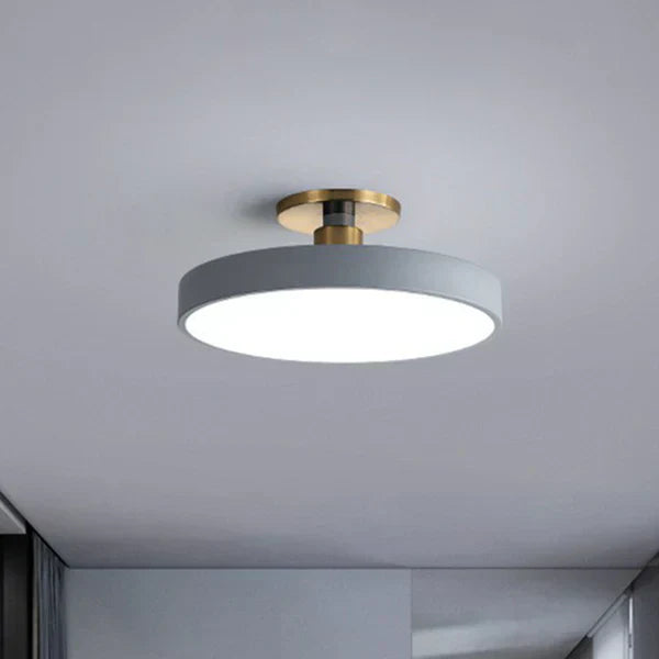 Minimalist Flush Mount Round Ceiling Lamp