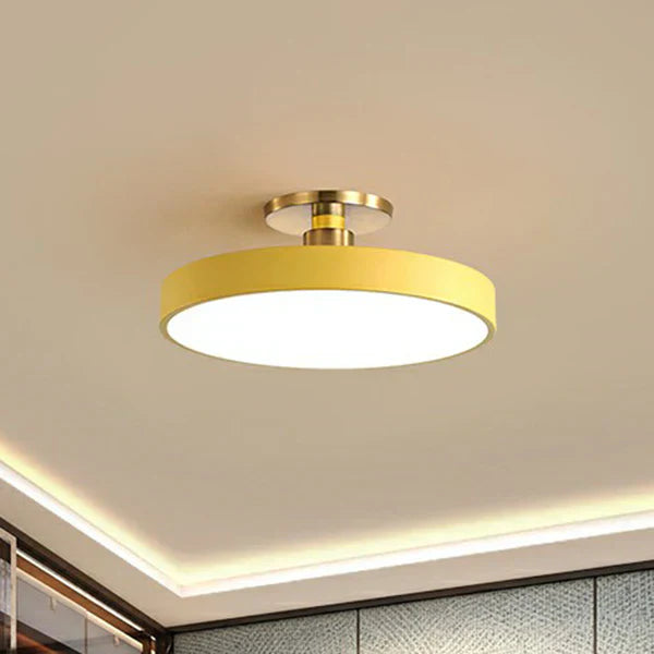 Minimalist Flush Mount Round Ceiling Lamp