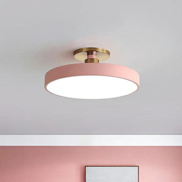 Minimalist Flush Mount Round Ceiling Lamp