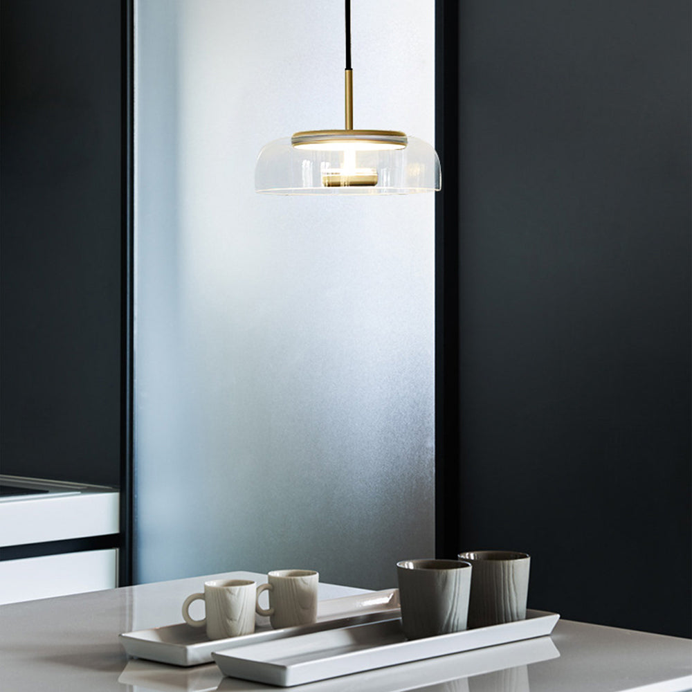 Modern Bowl-Shaped Shade Pendant Light Fixture