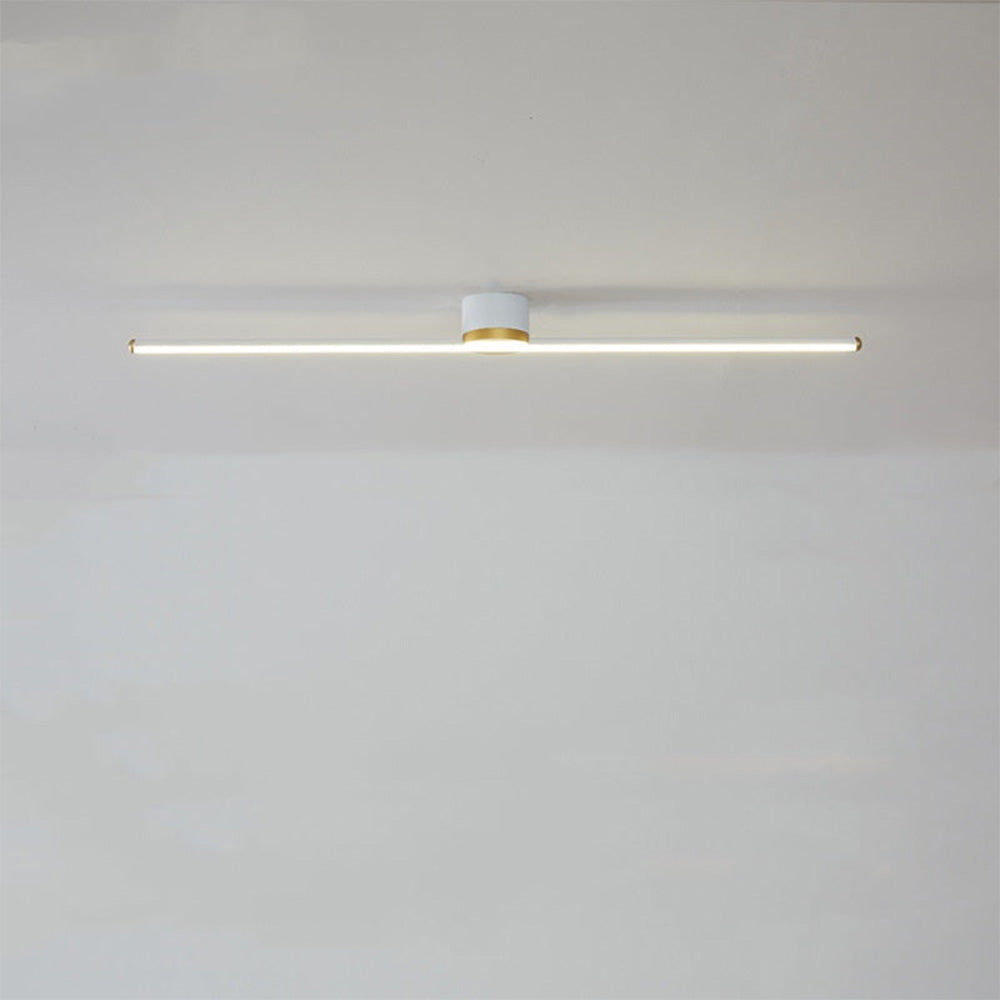 Modern Linear LED Semi Flush Mount Ceiling Light
