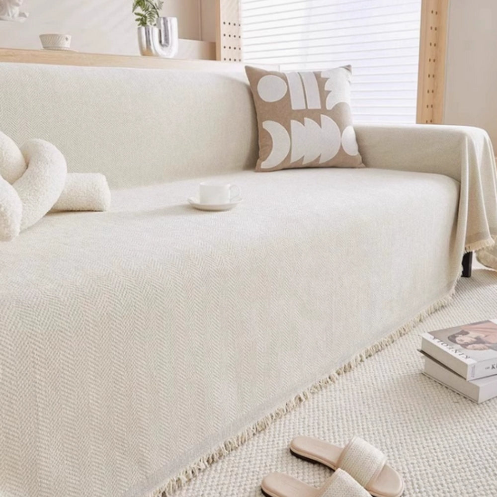 Minimalist Textured Sofa Cover