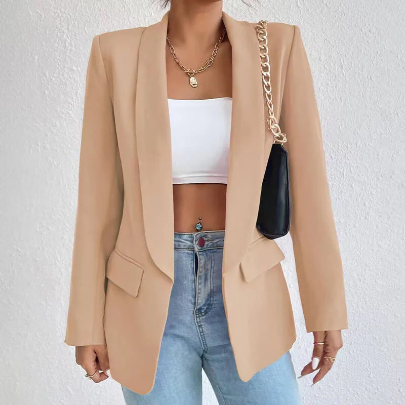 Women's Stylish Lapel Blazer | Open Front