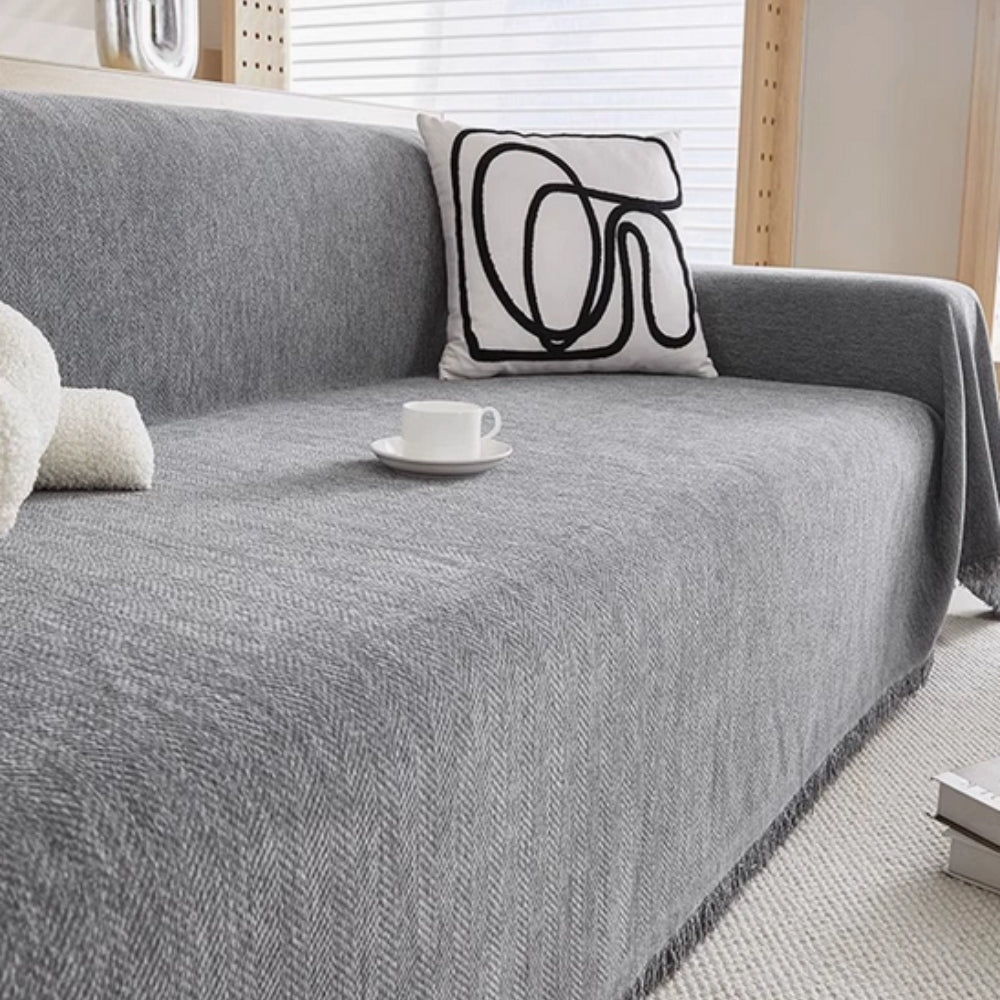Minimalist Textured Sofa Cover