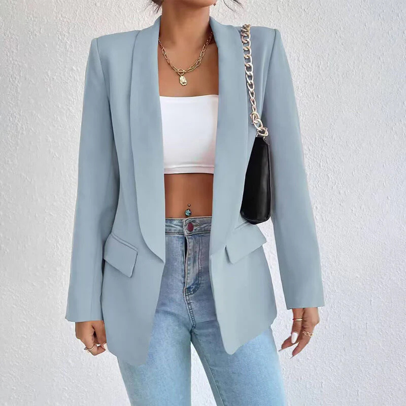 Women's Stylish Lapel Blazer | Open Front