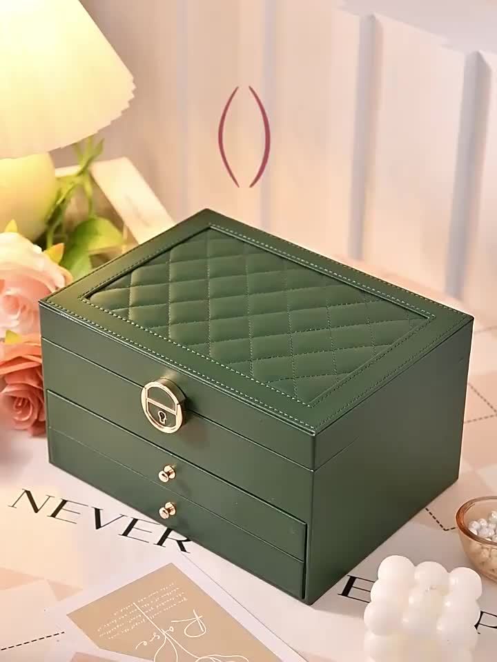 Three-Layer Jewelry Box Organizer