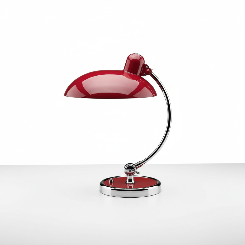 Scandinavian Minimalist Desk Lamp with Adjustable Curved Arm