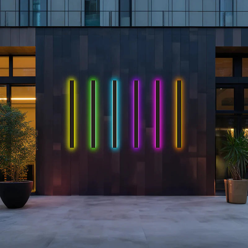 Linear Minimalist LED Outdoor Wall Light