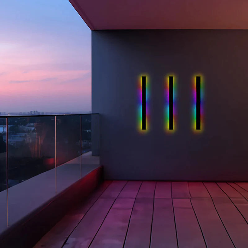 Linear Minimalist LED Outdoor Wall Light