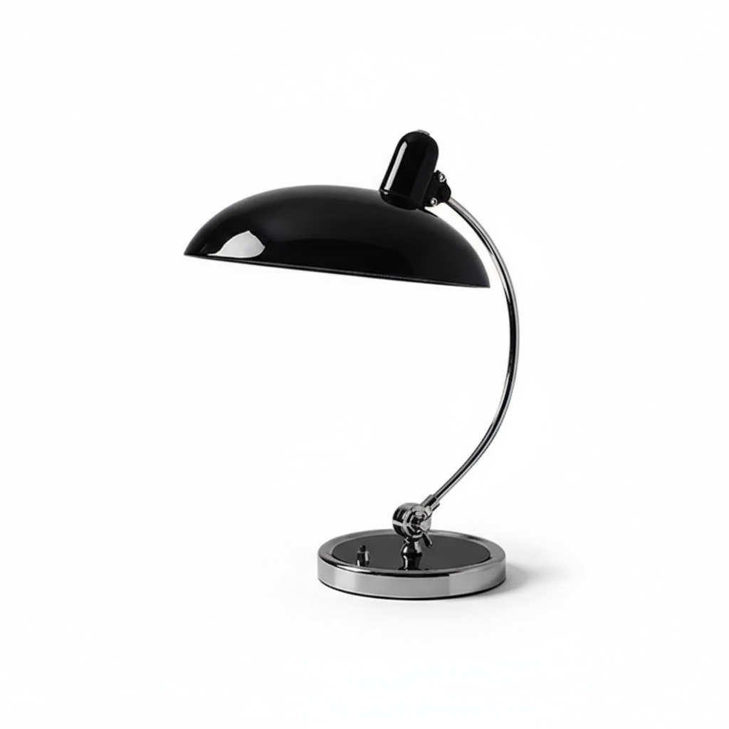Scandinavian Minimalist Desk Lamp with Adjustable Curved Arm