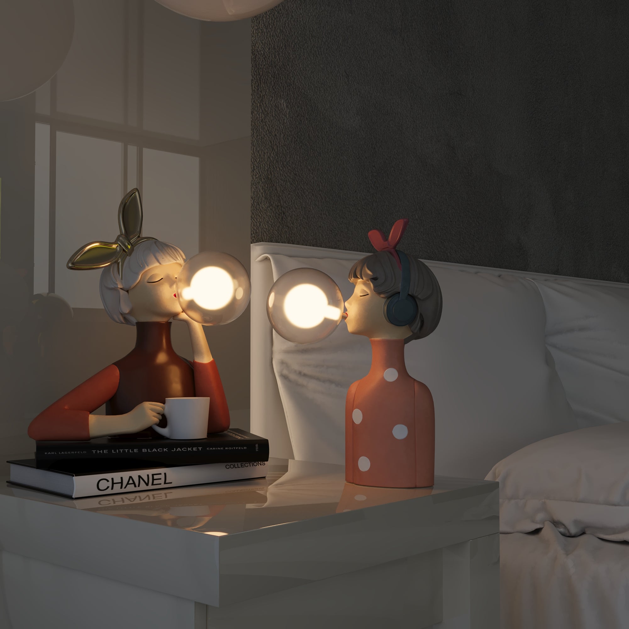 Scandinavian Sisters Modern Table Lamp