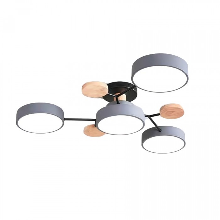 Mid-Century Modern Round Disc LED Ceiling Light