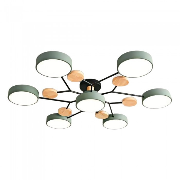 Mid-Century Modern Round Disc LED Ceiling Light