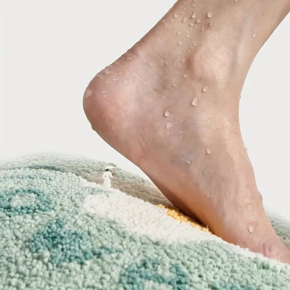 Non-Slip Floral Bath Mat