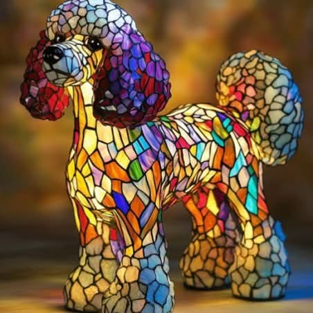 Minimalist Artistic LED Dog Breed Table Lamp