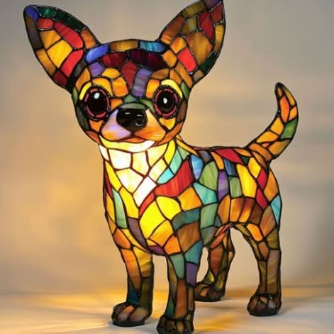 Minimalist Artistic LED Dog Breed Table Lamp