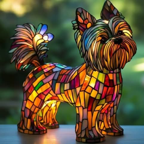 Minimalist Artistic LED Dog Breed Table Lamp