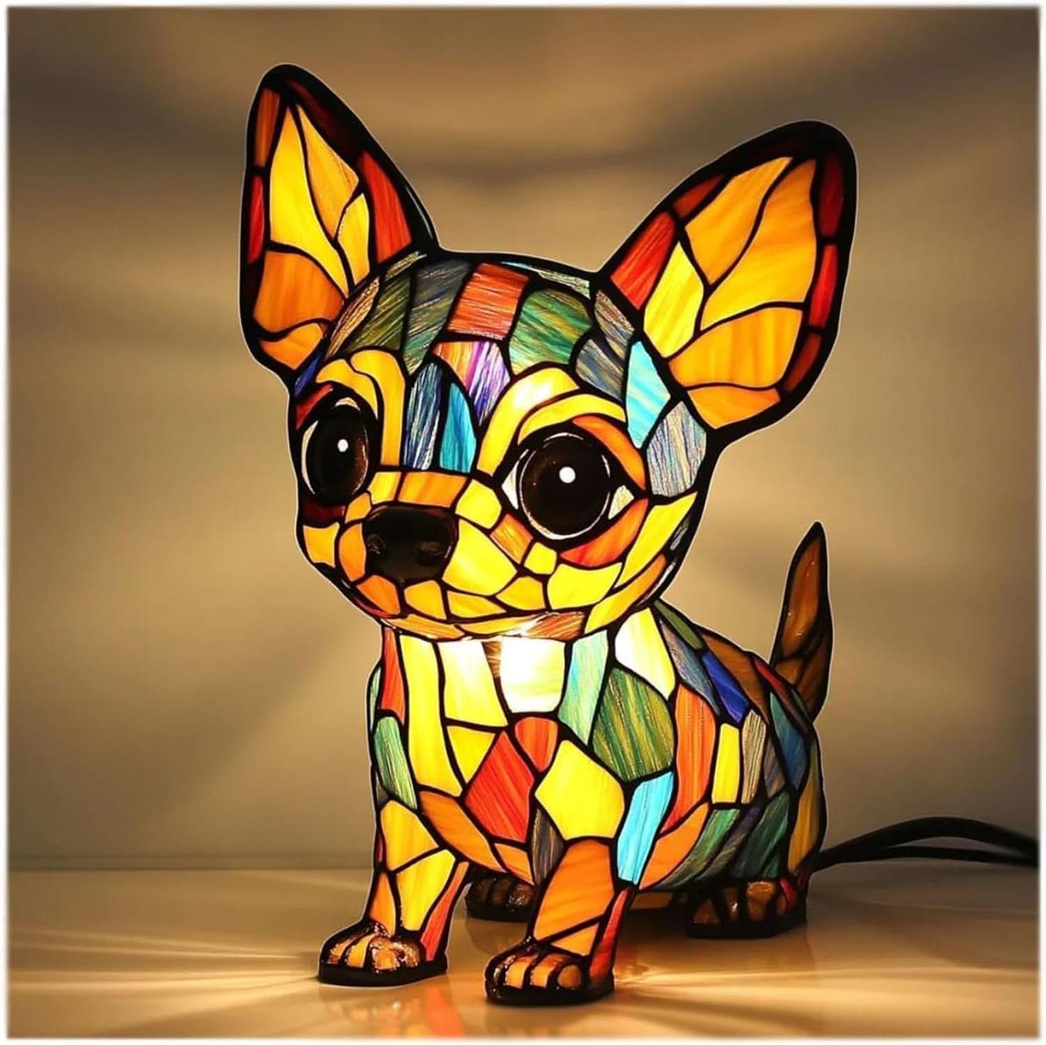 Minimalist Artistic LED Dog Breed Table Lamp