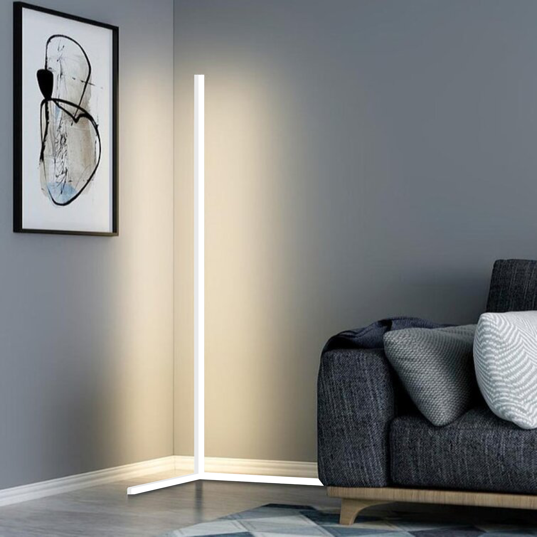 Modern Dimmable Corner Floor Lamp