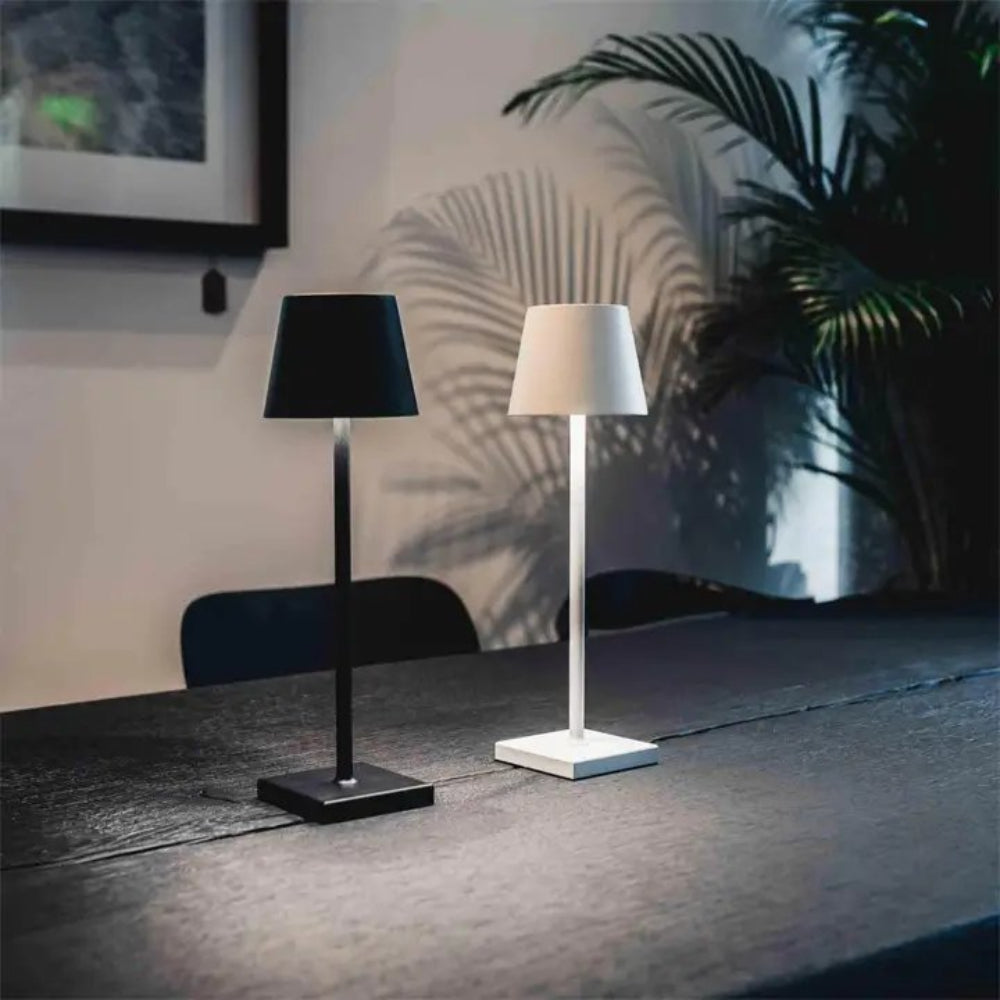 Minimalist Rechargeable Table Lamp with Touch Dimmer