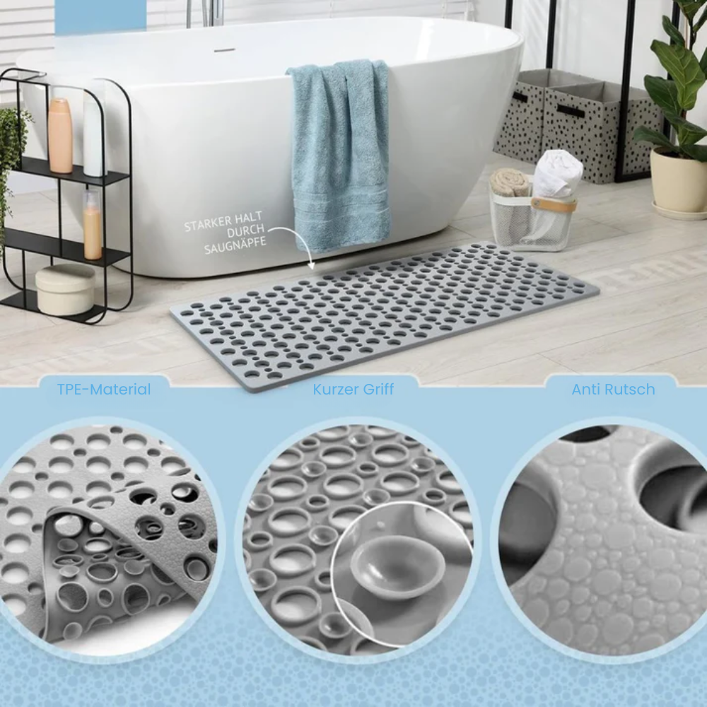 Non-Slip Water Draining Shower Mat