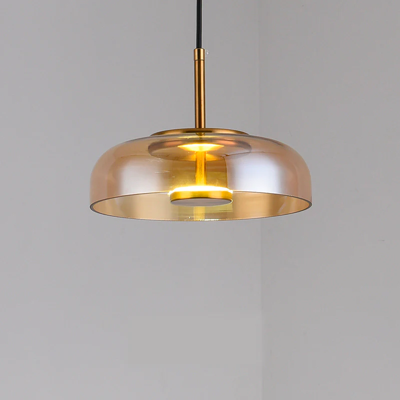 Modern Bowl-Shaped Shade Pendant Light Fixture
