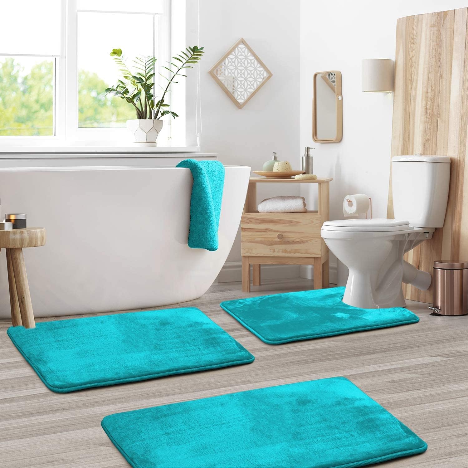 Non-Slip 3-Piece Bath Mat Set