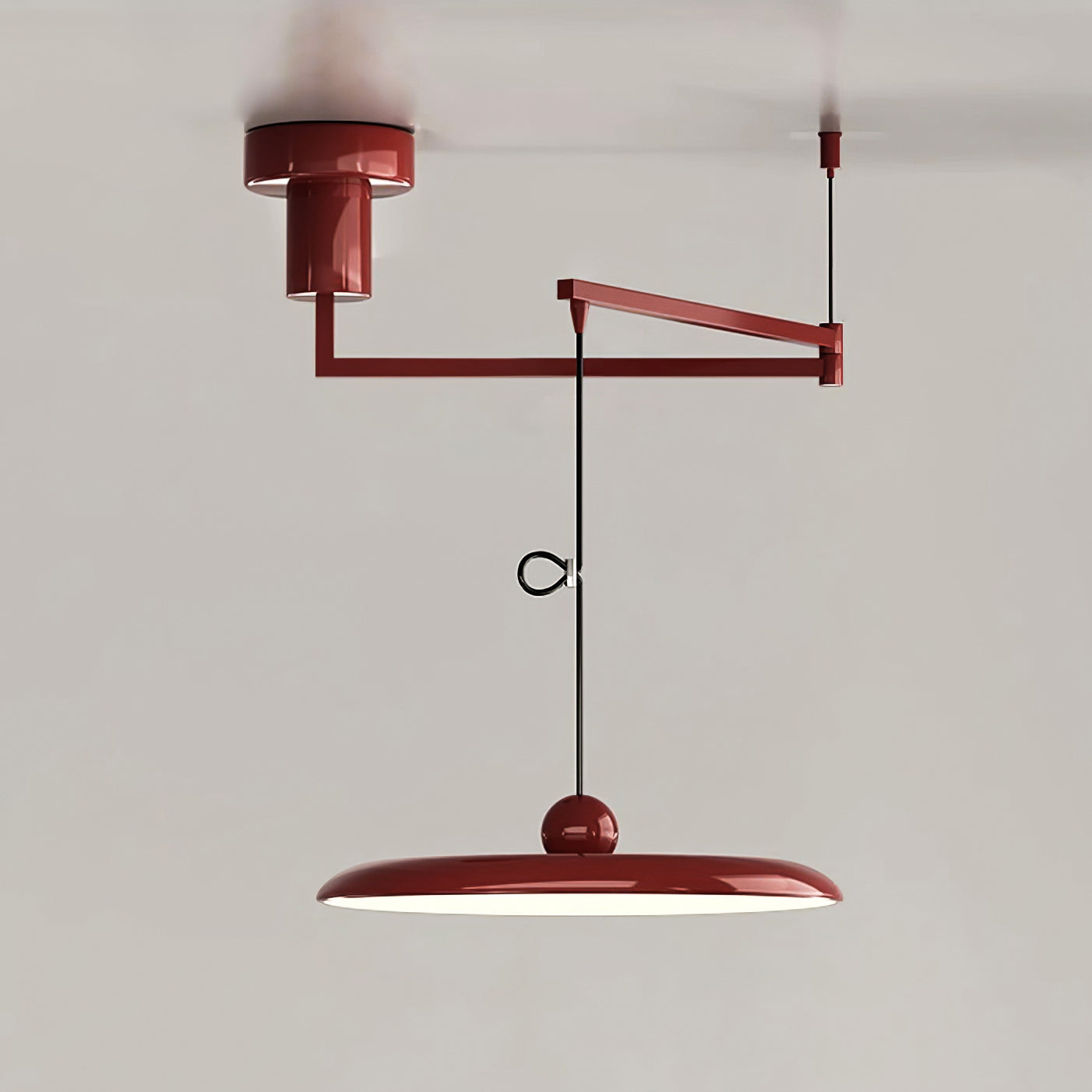 Urban Loft Transitional Height-Adjustable LED Pendant Light