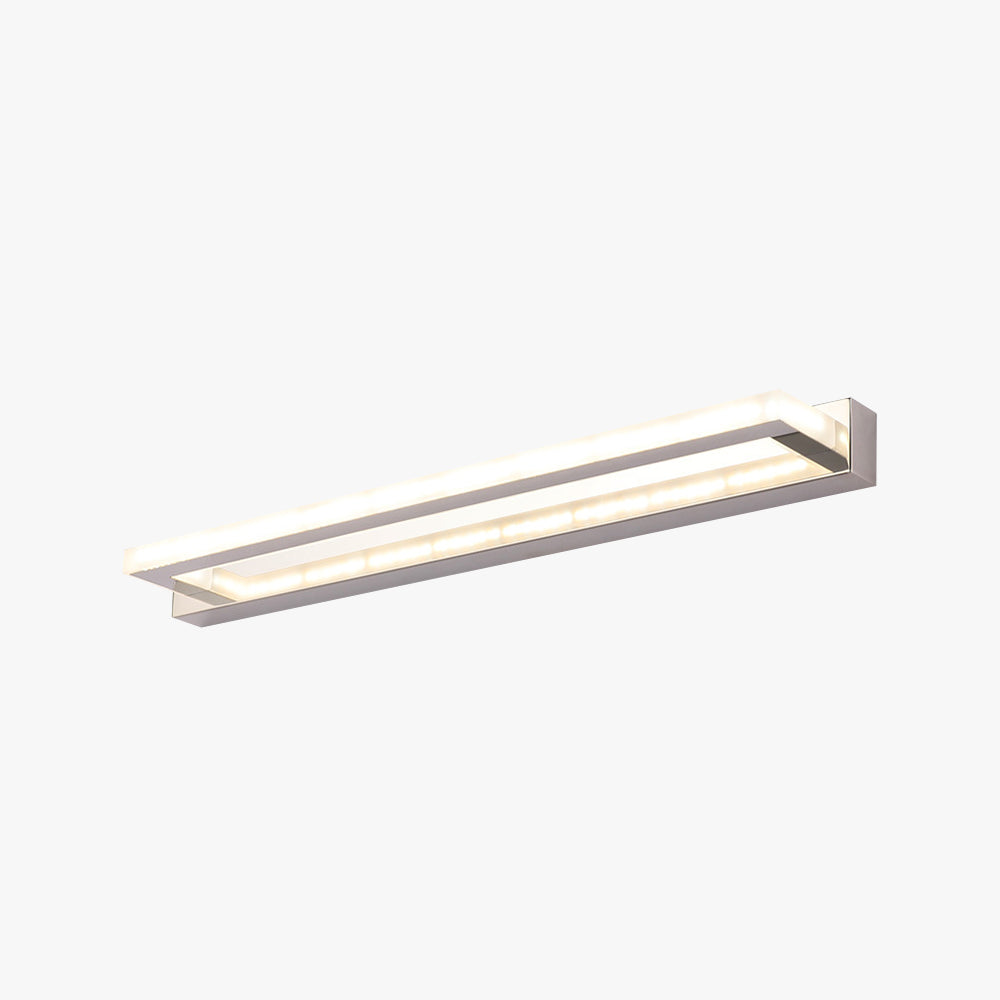 Minimalist Rectangular Mirrored Front LED Wall Light