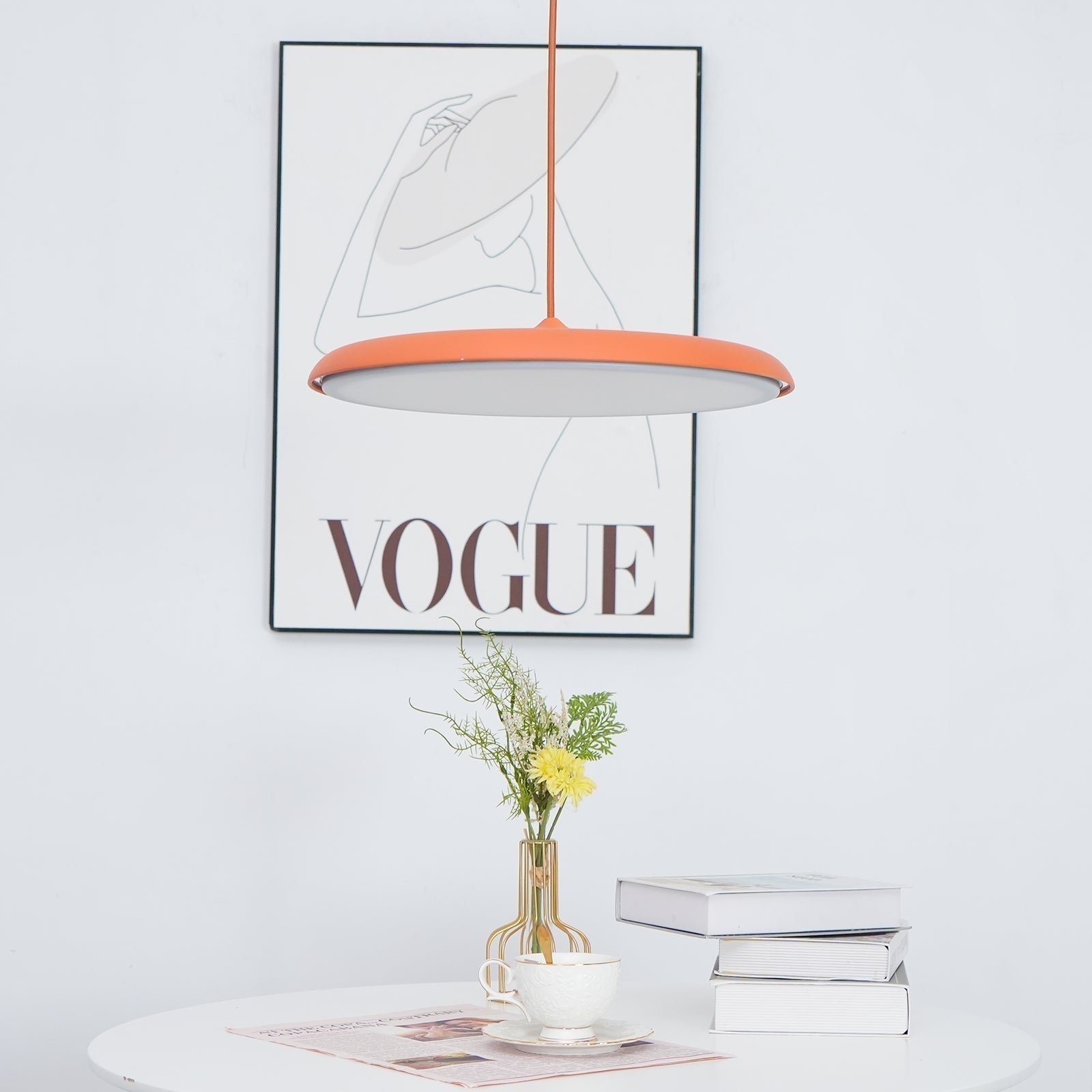 Contemporary Minimalist LED Pendant Light in Macaron Colours