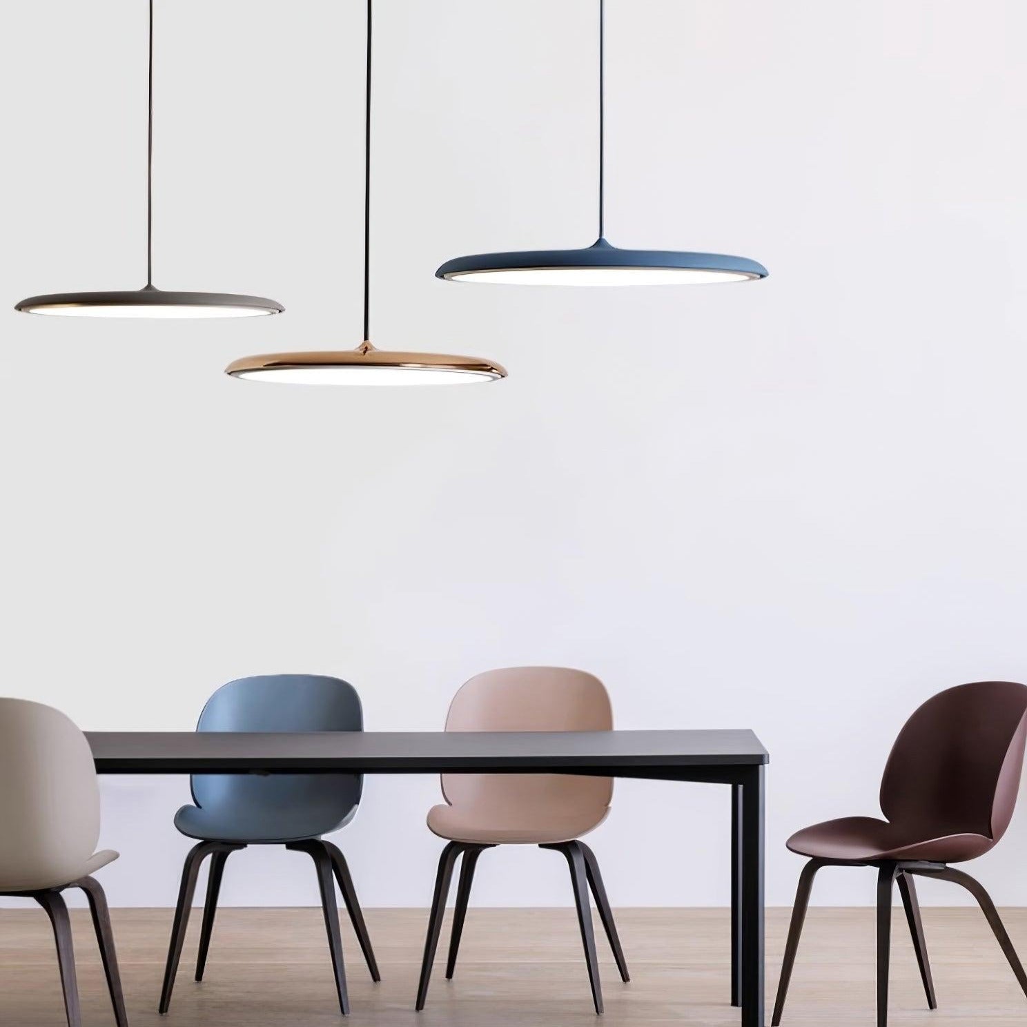 Contemporary Minimalist LED Pendant Light in Macaron Colours