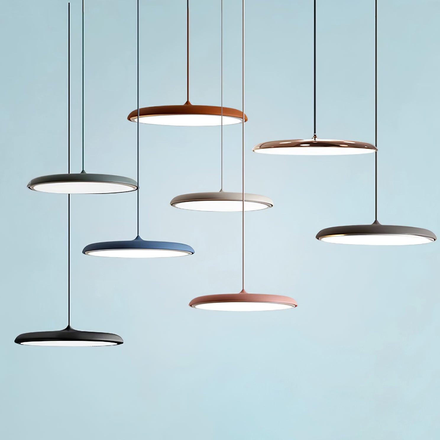 Contemporary Minimalist LED Pendant Light in Macaron Colours