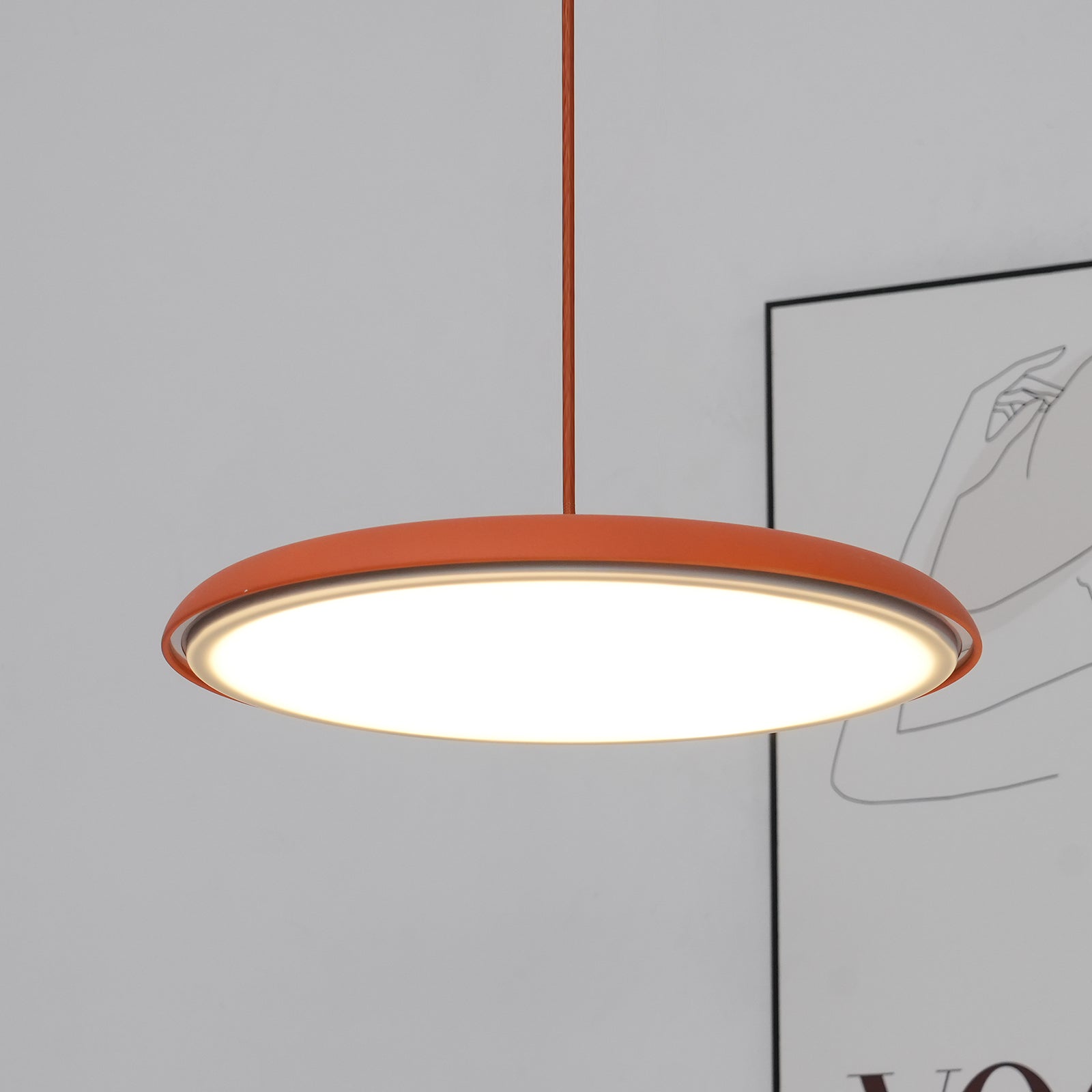 Contemporary Minimalist LED Pendant Light in Macaron Colours