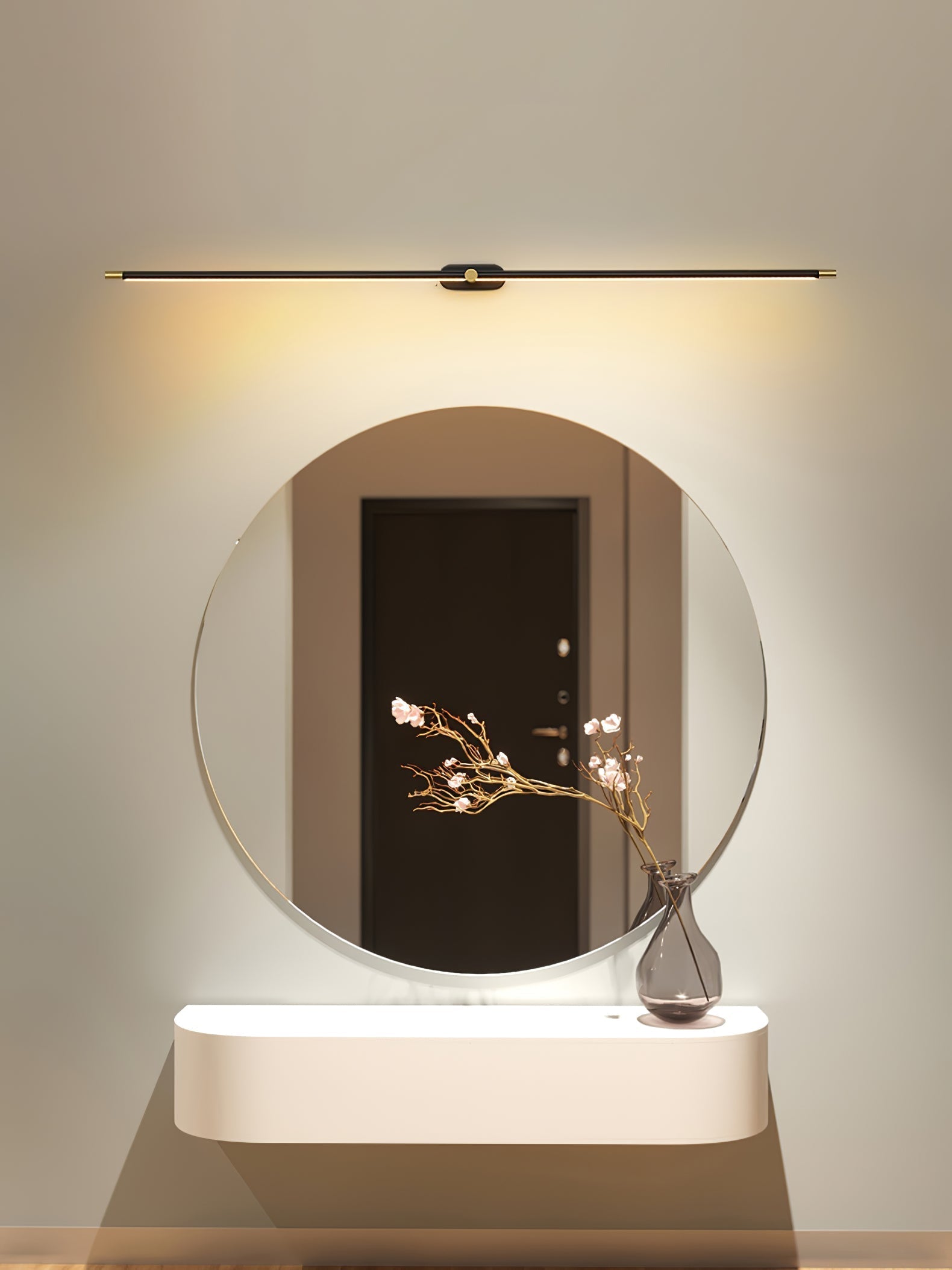 Minimalist Wireless LED Wall Light in a Transitional Style