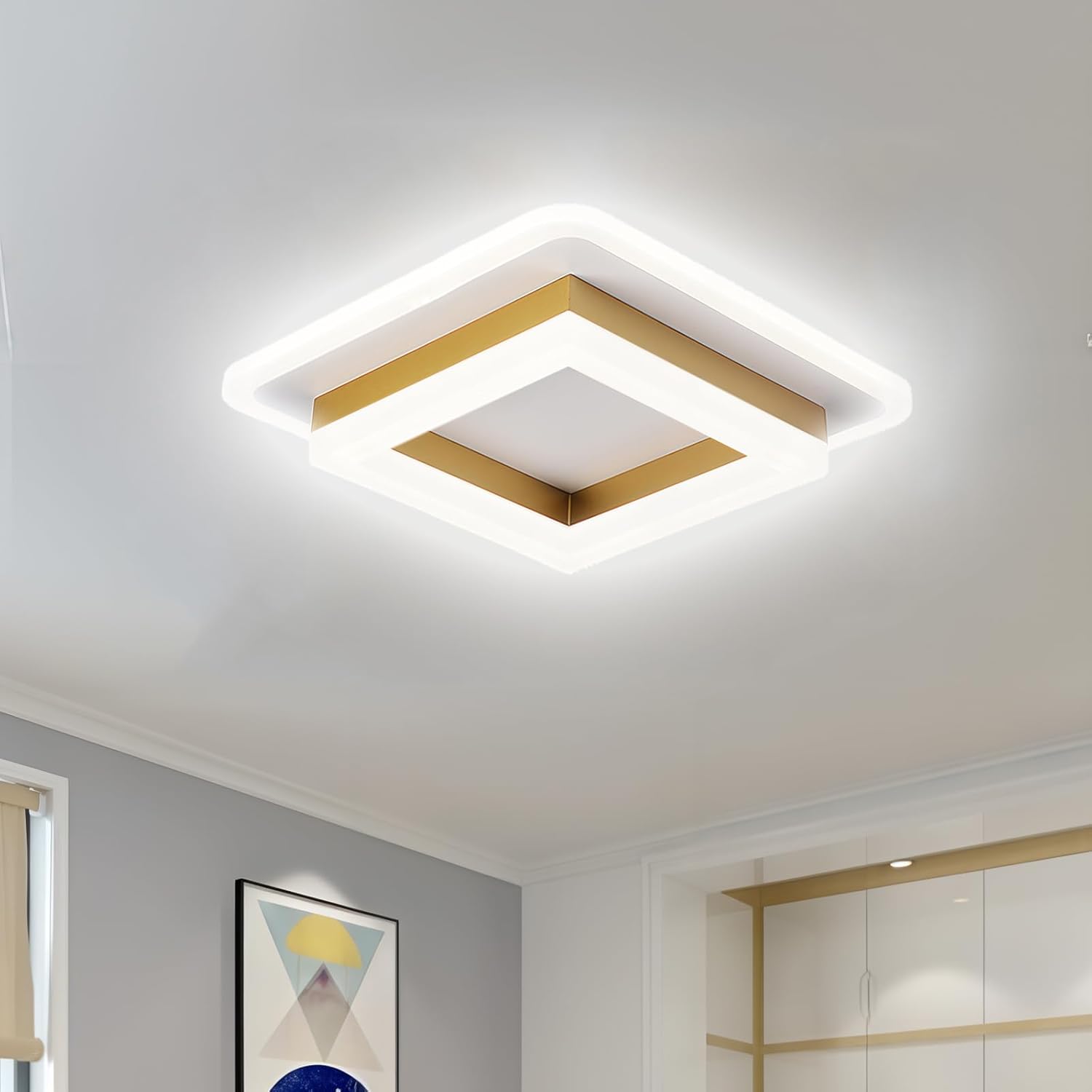 Contemporary Square LED Ceiling Light