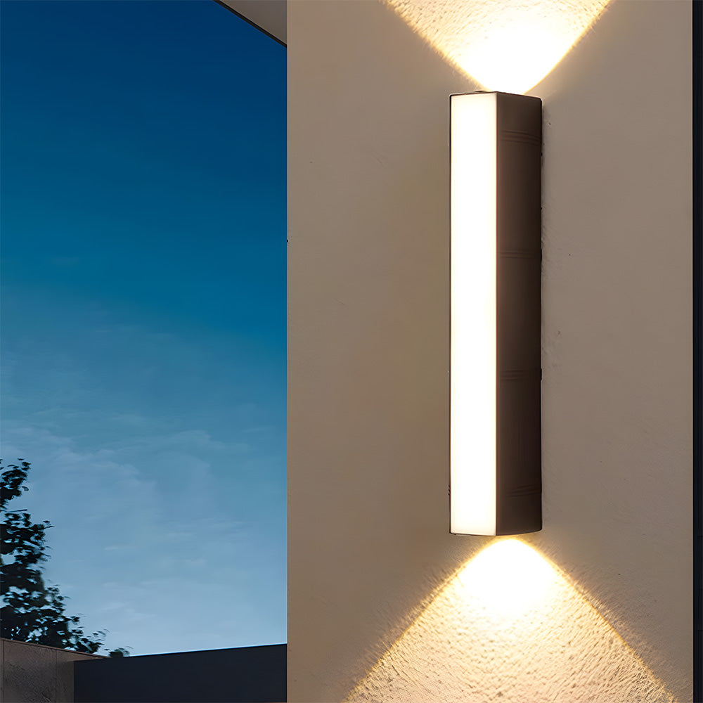 Minimalist LED Up Down Outdoor Wall Light