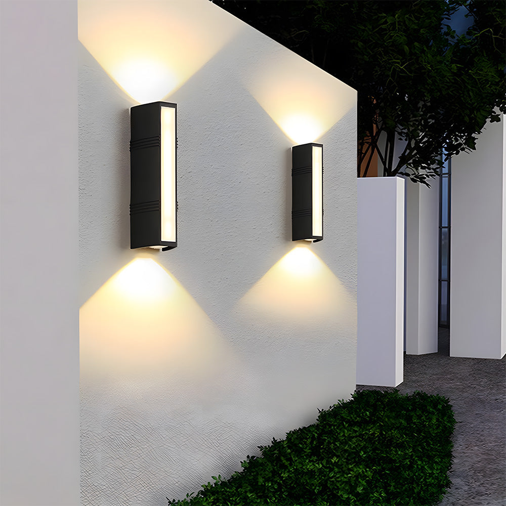 Minimalist LED Up Down Outdoor Wall Light