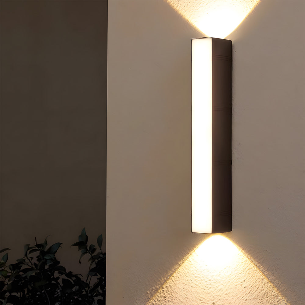 Minimalist LED Up Down Outdoor Wall Light