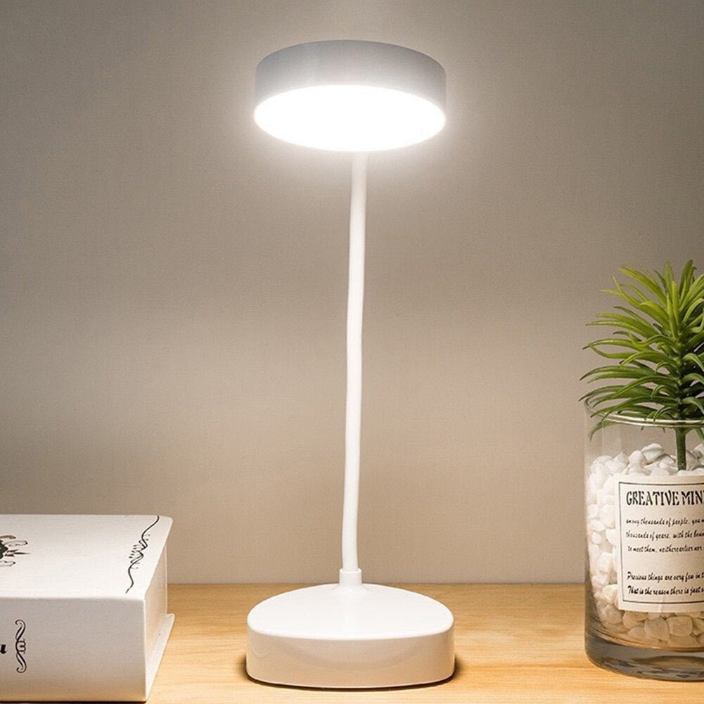 Minimalist Portable Touch-Controlled Desk Lamp with Flexible Neck
