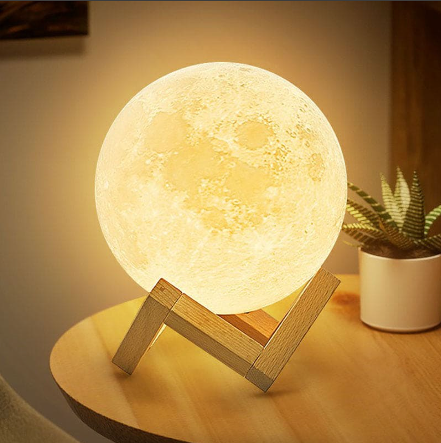 Japandi Moon Table Lamp