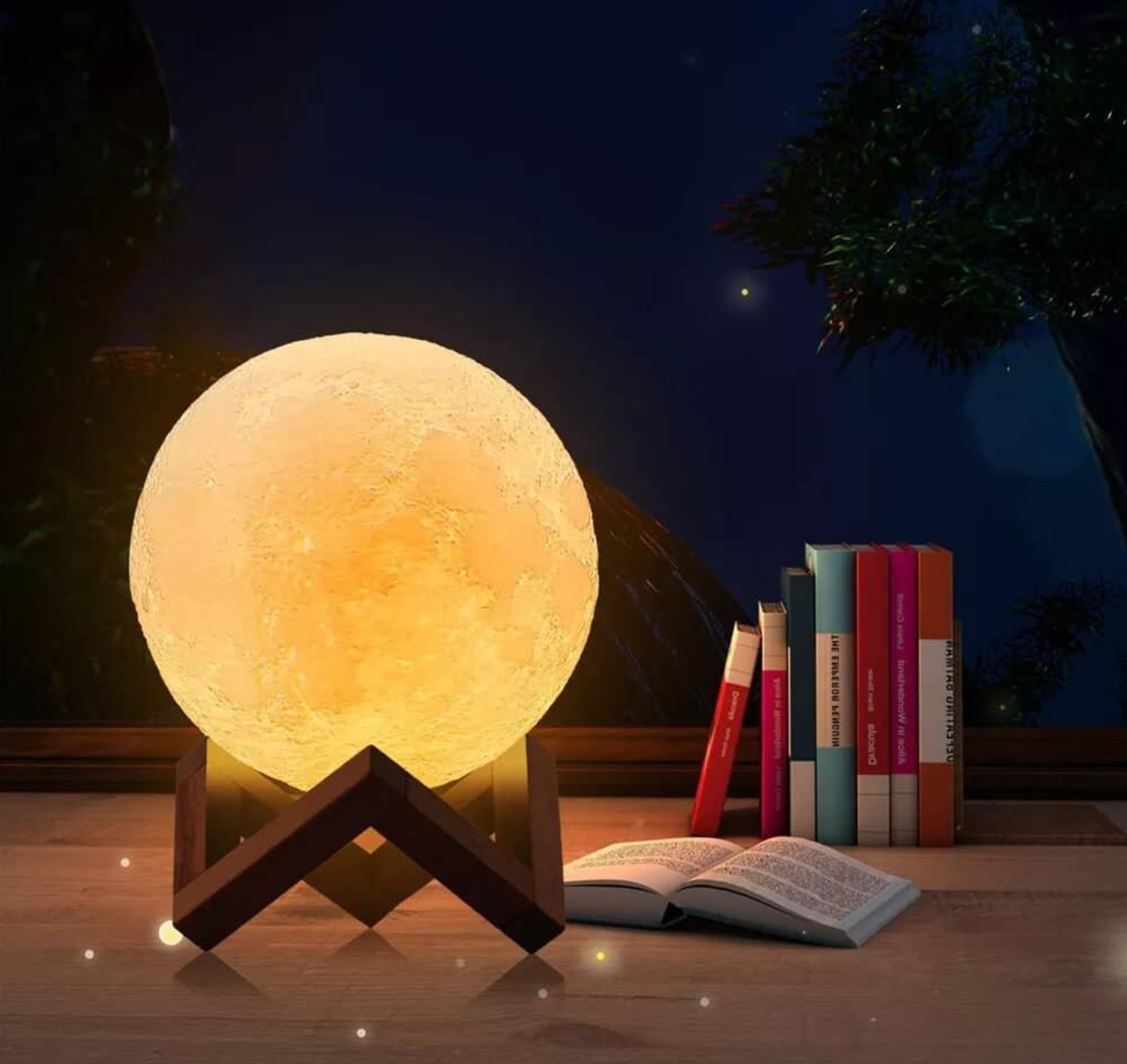 Japandi Moon Table Lamp