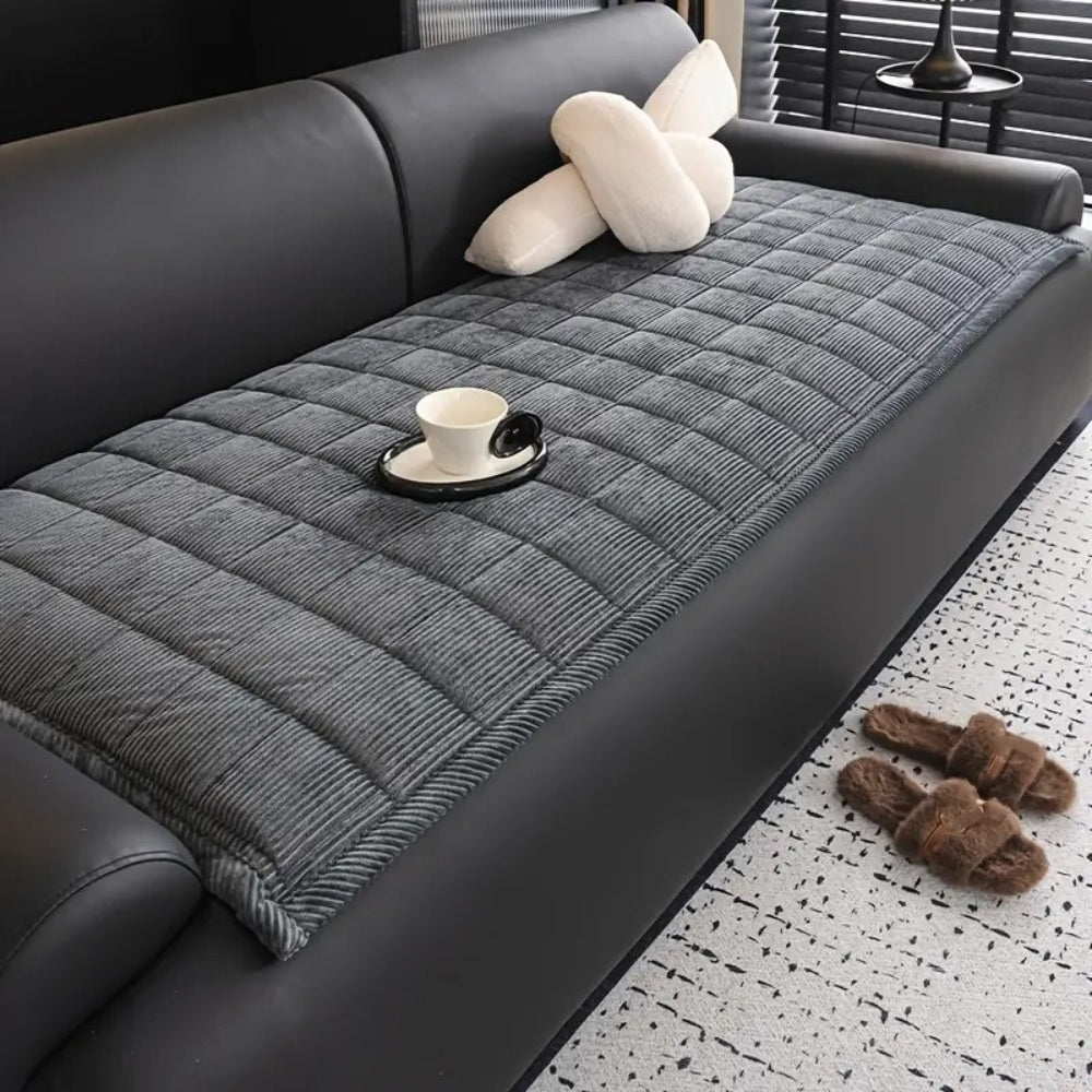 Modern Quilted Sofa Cover